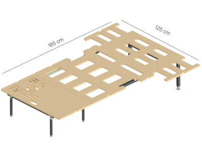 Cama for2 extendida con medidas