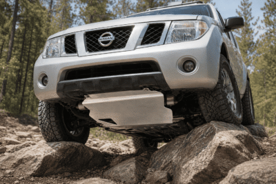 Cubre cárter Nissan Pathfinder R51 aluminio 6mm